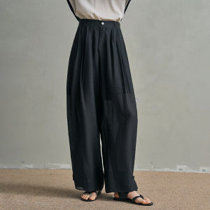 Casual Loose Flowy Pants for Women Tencel Fabric Thin and Comfortable Drop Crotch Trousers