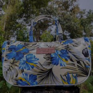 Tote Bag Kanvas Tas Selempang Wanita Shopping Bag MOON SPLASH Size M