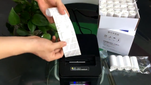 Carton 57*40mm 57*50mm Thermal Paper Coreless Thermal Receipt Paper Roll POS Receipt Kertas Resit Cash Register TP03