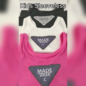 Kids Summer Vests Comfortable Elastic Simplicity Fashionable Sleeveless Vest for Kids Girls 2-10 Years Old