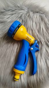 Vòi phun nước rửa xe áp suất cao Vòi tưới cây 6 tia nước có thể điều chỉnh 7 tốc độ Thân nhựa tay cầm thoải mái