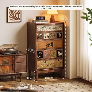 MR ART | Retro Solid Wood Drawer Storage Chest