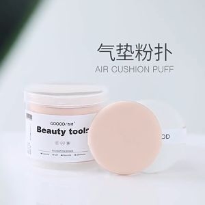 Goood Dual-Use Air Cushion Powder Puff Makeup Sponge - Versatile Non-Absorbent Sponge for Wet and Dry Application Perfect for Foundation Liquids BB Creams and Powder Cakes. Ultra-Soft Microfiber Ergonomic Design Easy to Clean