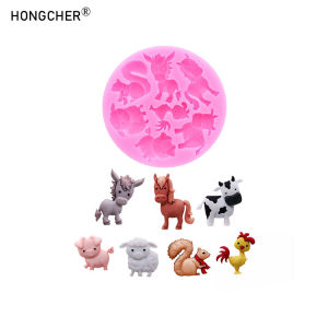DIY Resin Decorative Accessories: Cartoon Animal Shapes Drip Resin Molds Chocolate Making Cake and Dessert Decorating Molds