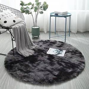 Nordic Tie Dye Gradient Fluffy Floor Mat