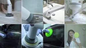 6in1 Sikat Pembersih Listrik Sikat Pembersih Elektrik Tanpa Kabel Tahan Air portable Shower Lantai Kamar Mandi scrubber /Sikat WC Elektrik/ Toilet Scrubber