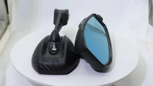 Motorcycle Side Mirror Street King Anti-glare Street King Adjustable Blue Lens
