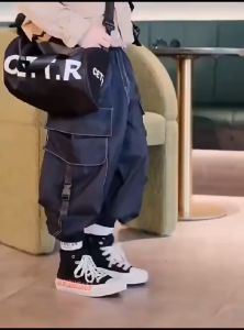 Celana Joger Baggy Pants Anak Celana Cargo Anak Laki laki dan Perempuan Celana Retro Distro Celana Panjang Anak Tebal Celana Tren Korea Celana Olahraga Celana Chino Anak Pakaian Anak-anak untuk 2-14 Tahun