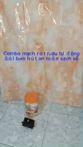 Combo mạch rót rượu tự động bơm hút 90cm