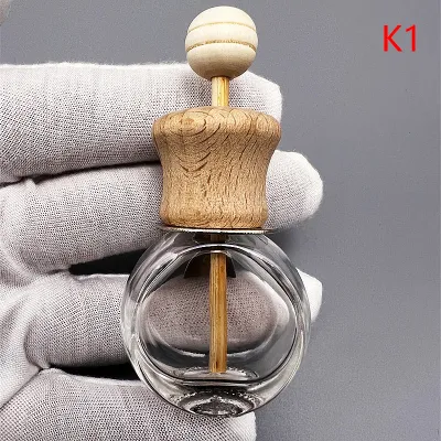 Air Freshener Car Perfume Clip Essential Oil Diffuser Vent Empty Glass Bottle Decoration Aromatherapy Glass Bottle