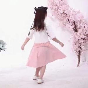 332Rapid deliveryGirls dress Chinese style two piece ancient Hanfu suit childrens cheongsam skirt girls dress