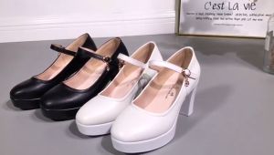 NEW Korean heeled sandals for women casual work high heel for lady fashion 5-7 cm block sandals for women