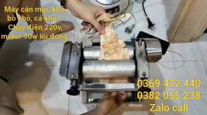 Máy Cán Khô Mực Chạy Điện Lô Vân công suất 90w