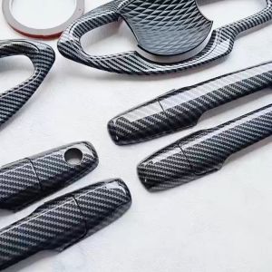 Paket Cover Handle Outer Pintu Mobil Toyota Veloz 2022 Carbon