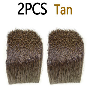 2/8pcs 5cm X 5cm Fly Tying Material Natural Dyed Deer Hair for Dry Fly Streamers Elk Hair Caddis Flies for Trout Fishing Lures