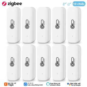 Cảm Biến Độ Ẩm Nhiệt Độ Thông Minh Tuya Zigbee Giám Sát Từ Xa Cho Ngôi Nhà Thông Minh Hoạt Động Với Alexa Google Assistant
