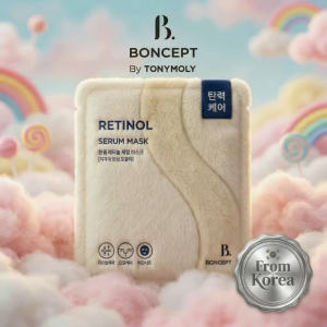 Combo 5 Miếng Mặt Nạ Vi Sợi Retinol Boncept - Dưỡng Ẩm Se Khít Lỗ Chân Lông & Tái Tạo Da - 23g/Miếng