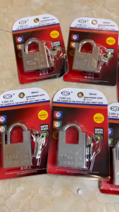 Ổ Khóa LIHUAN Chống Cắt 60mm No B50 Hợp Kim Siêu Bền An Toàn (Chính Hãng) 3 Chìa Loại 1