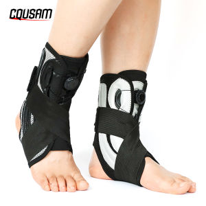1PCS Ankle Brace Support for Men & Women Recovery from Sprained Ankles with Metal Springs Stabilizing for Running Basketball