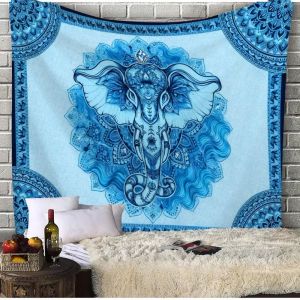 Bohemian Mandala Tấm Thảm Retro Gradient Động Vật Hoang Dã Ảo Giác Treo Tường Cho Phòng Ngủ Ký Túc Xá Phòng Khách Trang Trí Nhà