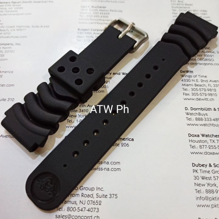 Seiko silicone strap online 20mm