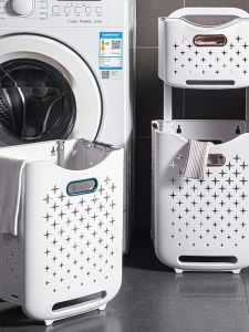 Foldable Home Use Laundry Basket Bathroom Wall Mounted Dirty Clothes Storage Basket Organizer JK Pure Color Laundry Hamper