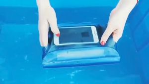 Waterproof Waist Bag Swimming 3-Layer Waterproof Sealing Rafting Diving Bag PVC Beach Bag Underwater Phone Case Outdoor Dry Shoulder Bag