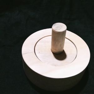 cetakan kue donat kayu bentuk bulat mangkuk 1 set lengkap