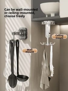 Multipurpose Rotatable Suction Hook Stand
