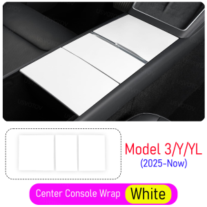 USVOTOV Center Console Wrap for Tesla Model 3 Y YL 2025 2026 Juniper Interior Accessories Center Console Cover Protector Pads