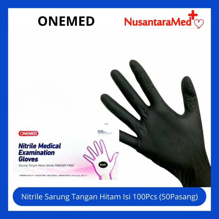 Sarung Tangan Nitrile Onemed Nitrile Gloves Nitril Handscoon