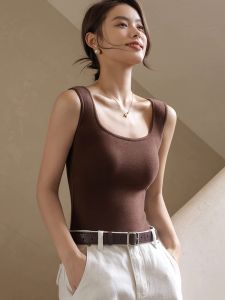 Chest Pad Square Collar Vest Warm Underwear For Women