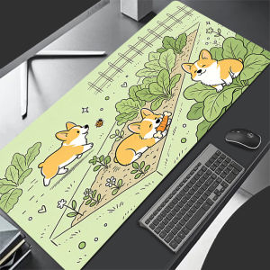 Bandai | Cute corgi Chai Dog Mouse Pad Laptop Computer Gamer Desk Mat Large Gaming E-sports Mousepad Rubber Keyboard Pad kawaii Mausepad