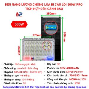 [0Đồng Vận Chuyển]Đèn led Năng Lượng Mặt Trờiđèn năng lượng mặt trời trong nhàđèn năng lượng chống lóa 100W 200W 300W NHẬT PHONG SOLAR trang trí tết 2026 noel đèn cảm biến tự động sángVỏ NhômDây Dài 5M Chống Nước IP67BH 2 năm