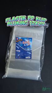 Plastik PP Klip 12x20 Tebal 50 Micron Kemasan Snack BluKing Zip Lock Zipper 12 x 20 Bungkus Keripik Kacang Cemilan Basreng