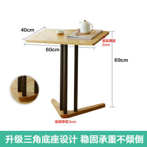 Simple Modern Small Side Table Wooden Sofa Bedroom Nightstand Living Room Portable Corner Table Bamboo Material Art Style