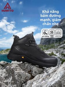HUMTTO | Giày Đi Bộ Đường Dài Nam Chống Nước Cao Cổ Không Trượt Hấp thụ Sốc