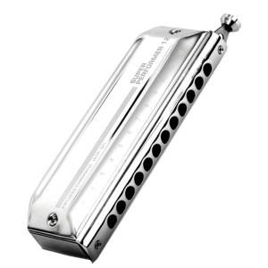 EASTTOP Professional 12-Hole Titanium Metal Grid Chromatic Harmonica ETP-12 for Performances And Practice Oriental Design