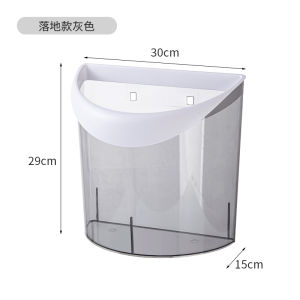 Kitchen Wall-Mounted Trash Can Large Capacity Transparent Storage Bucket Creative Garbage Bin for Home Use Cabinet Hanging