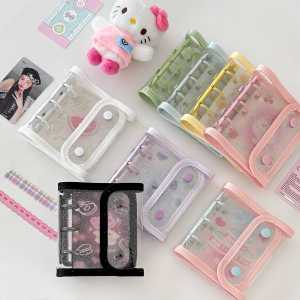 Double Buckle A8 Loose Leaf Album Star Chaser Instant Photo Album 3 Inch Small Card Document Storage Book Edge Padded