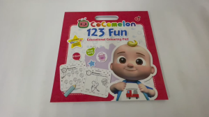 Cocomelon 123 Numbers & Counting Educational Colouring Pad Activity Book With Stickers For Kids