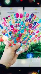 Sticker 3D nổi hoạt hình SỐ VÀ PHÉP TÍNH hình dán trang trí dễ thương cho bé trai bé gái (được lựa mẫu)