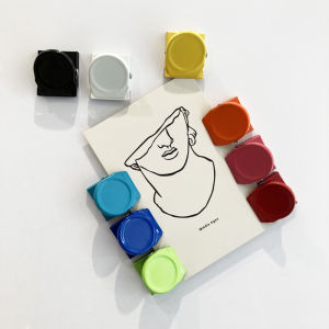 Refrigerator Magnetic Clips Colorful Mini Nagnet Clamp Round Photo Decoration Clips for Home Office