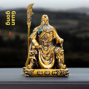 Guan Gong Car Interior Design Accessories Ornaments Wu Fortuna Statue Lord Guan the Second Guan Yu High-End Men Dashboard Car Decoration