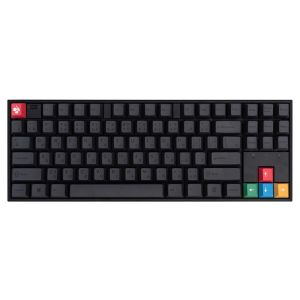 【Keycap Only】Minimalist Black KeyCap 130keys English/Japanese Cherry Profile fits 61/67/68/84/87/98/104/108 Mechanical keyboard