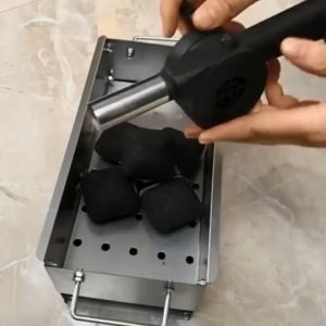 Hand BBQ Fan Outdoor Portable Hand Fan Blower Barbecue Picnic Manual / Kipas BBQ Tangan Manual Untuk Bekhemah Berkelah