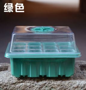 Thickened Seedling Box 12-Hole Plastic Seedling Box Three-Piece Greenhouse Seedling Gardening Tools to Improve Germination Rate