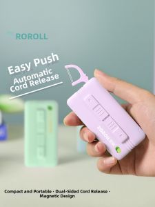 ROROLL | Magnetic Auto Pop-Up Thin Dental Floss Dispenser