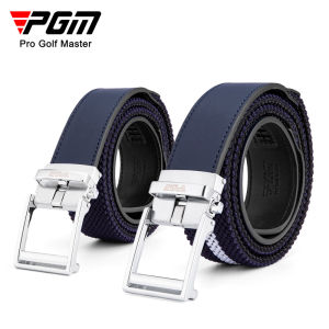 PGM Golf Mens Belt Elastic Knitting Belt Body Top Layer Cowhide Alloy Buckle Sports Belt PD021