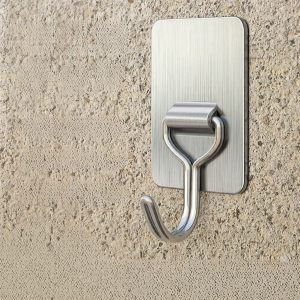 CHUSHE | Heavy Duty No-Drill Adhesive Hooks for Concrete & Rough Walls